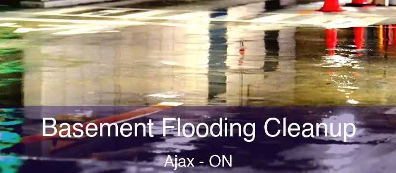 Basement Flooding Cleanup Ajax - ON